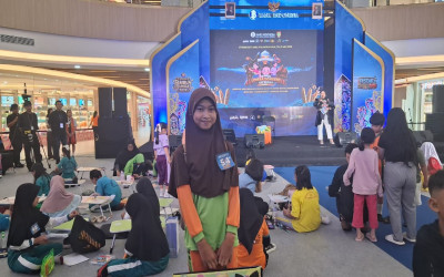 Murid MIN 5 Kota Palangka Raya Ikuti Lomba Menggambar Cinta Rupiah Bank Indonesia