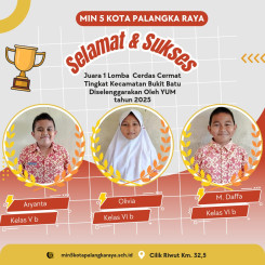 Juara 1 Cerdas Cermat Tingkat Kecamatan Bukit Batu