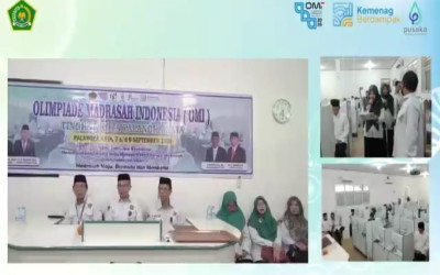 MIN 5 Kota Palangka Raya Ikuti Pembukaan Olimpiade Madrasah Indonesia (OMI) 2026 Secara Virtual