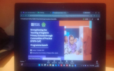 Tingkatkan Kualitas Pembelajaran Bahasa Inggris, Dua Guru MIN 5 Kota Palangka Raya Ikuti Peluncuran Program STEPS-CoP