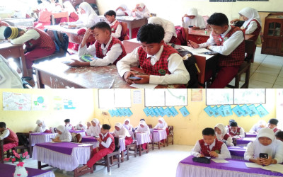 Murid Kelas VI MIN 5 Kota Palangka Raya Ikuti Try Out TKA ke 2