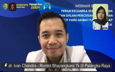Guru MIN 5 Kota Palangka Raya Ikuti Webinar Pencegahan ISPA Akibat Asap Karhutla