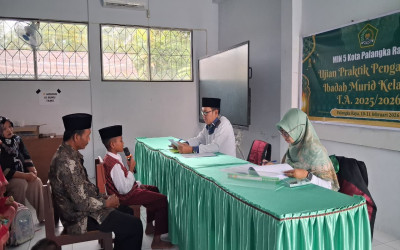 Murid Kelas VI MIN 5 Kota Palangka Raya Jalani Ujian PPI