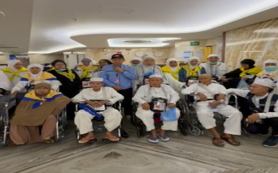 Jemaah Kursi Roda BDJ 4 Akhiri Puncak Haji Dengan Tawaf Ifadah