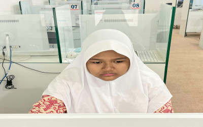 Kania, Sang Juara IPAS, Asah Kemampuan Lewat Simulasi CBT OMI Provinsi