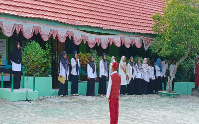 Pembukaan Asesmen Sumatif Semester Ganjil MIN 5 Palangka Raya, Siswa Diminta Jujur